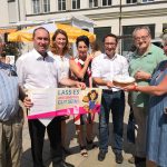 Überzeugte Sonntagsschützer unter sich: Bei den FREIEN WÄHLERN stieß die Delegation der KAB Regensburg-Stadt mit ihren Forderungen auf ein offenes Ohr und große Unterstützung.